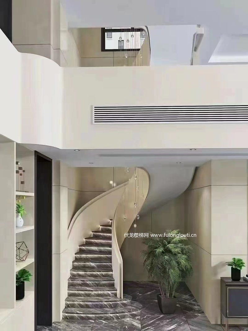 艺术旋转楼梯款式效果参考 4